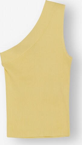 NORR Knitted Top 'Sherry' in Yellow: front