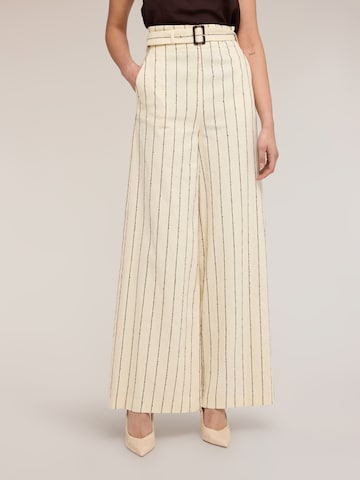 MOTIVI Wide leg Trousers in Beige
