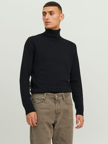 JACK & JONES Trui 'JJEemil' in Zwart: voorkant