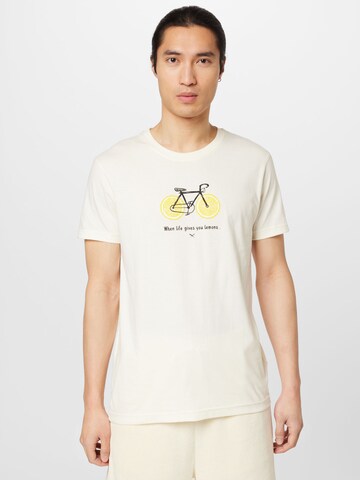 Iriedaily Shirt 'Citrus Cycle' in White: front