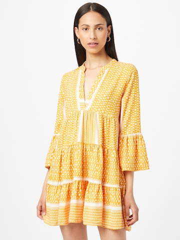 Robe 'ATHENA' ONLY en jaune : devant