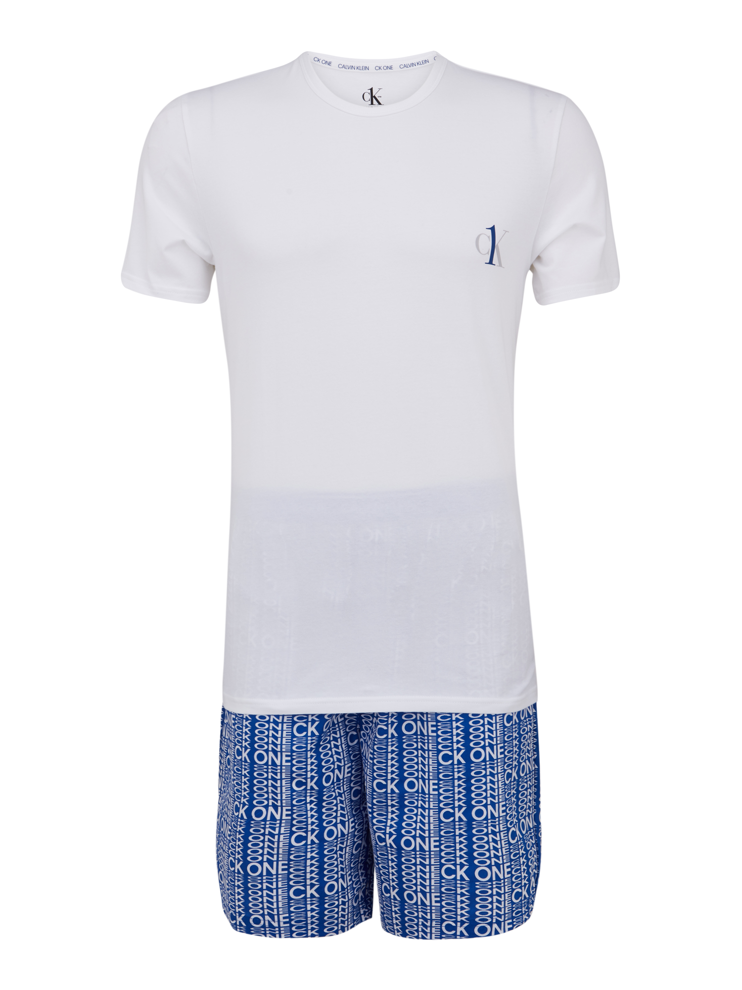 Mężczyźni Odzież Calvin Klein Underwear Piżama krótka w kolorze Biały, Niebieskim 