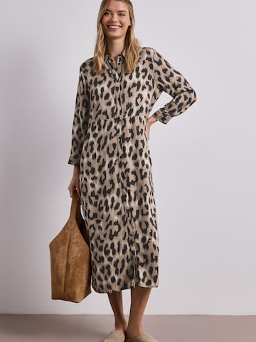 STREET ONE Shirt Dress in Beige: front