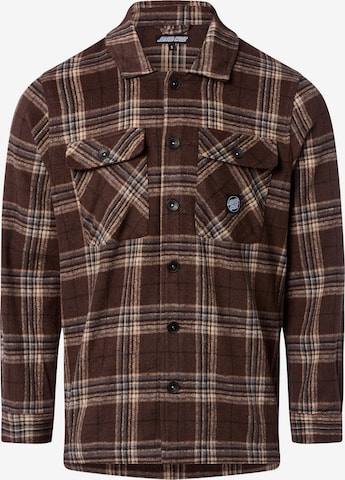 Coupe regular Chemise ' Lodge Shirt ' Santa Cruz en marron : devant