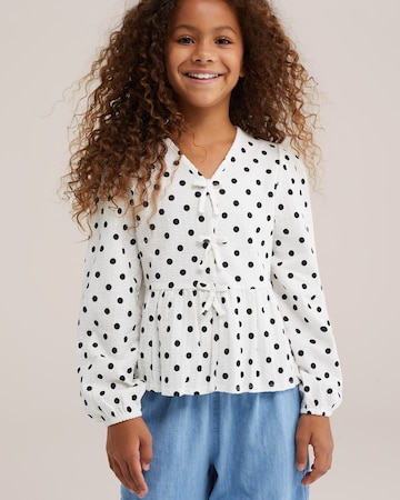Chemisier WE Fashion en blanc : devant