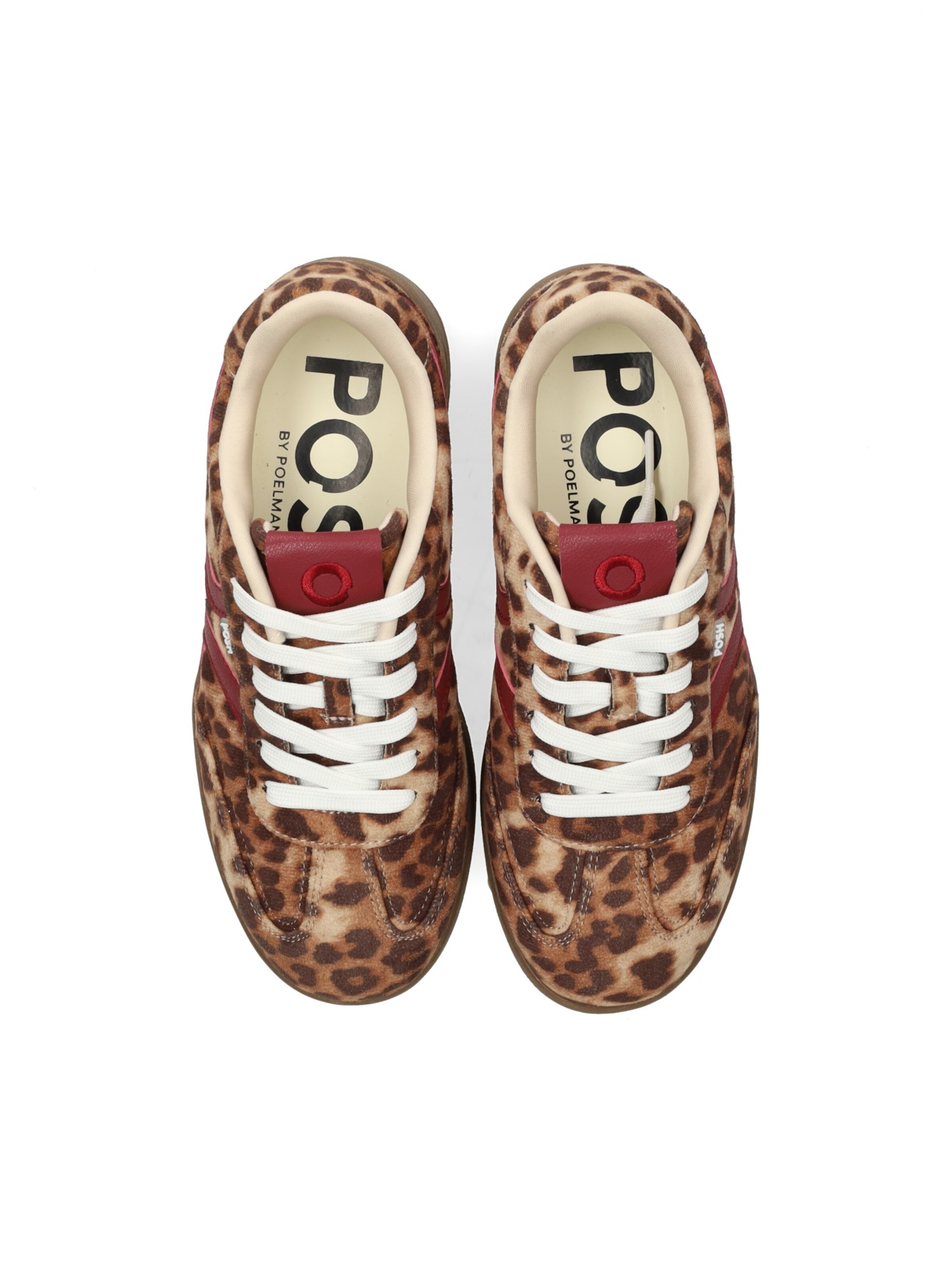 Baskets basses POSH by Poelman en marron