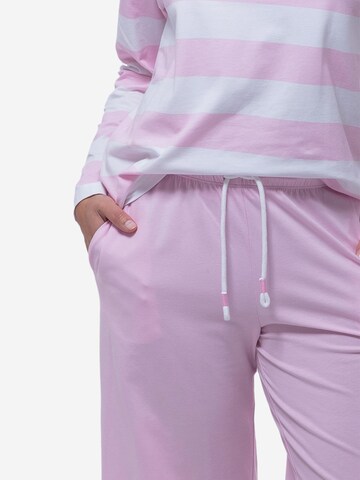 Mey Pajama 'Streaked Lines' in Pink