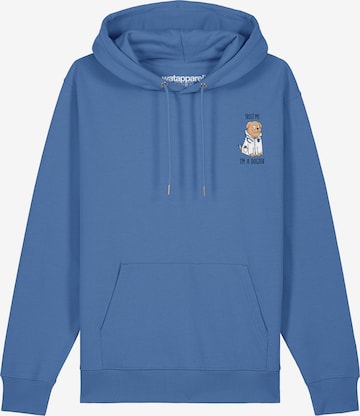 Felpa ' Dogtor ' di Watapparel in blu: frontale