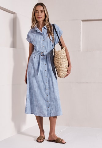 STREET ONE - Vestido camisero en azul: frente
