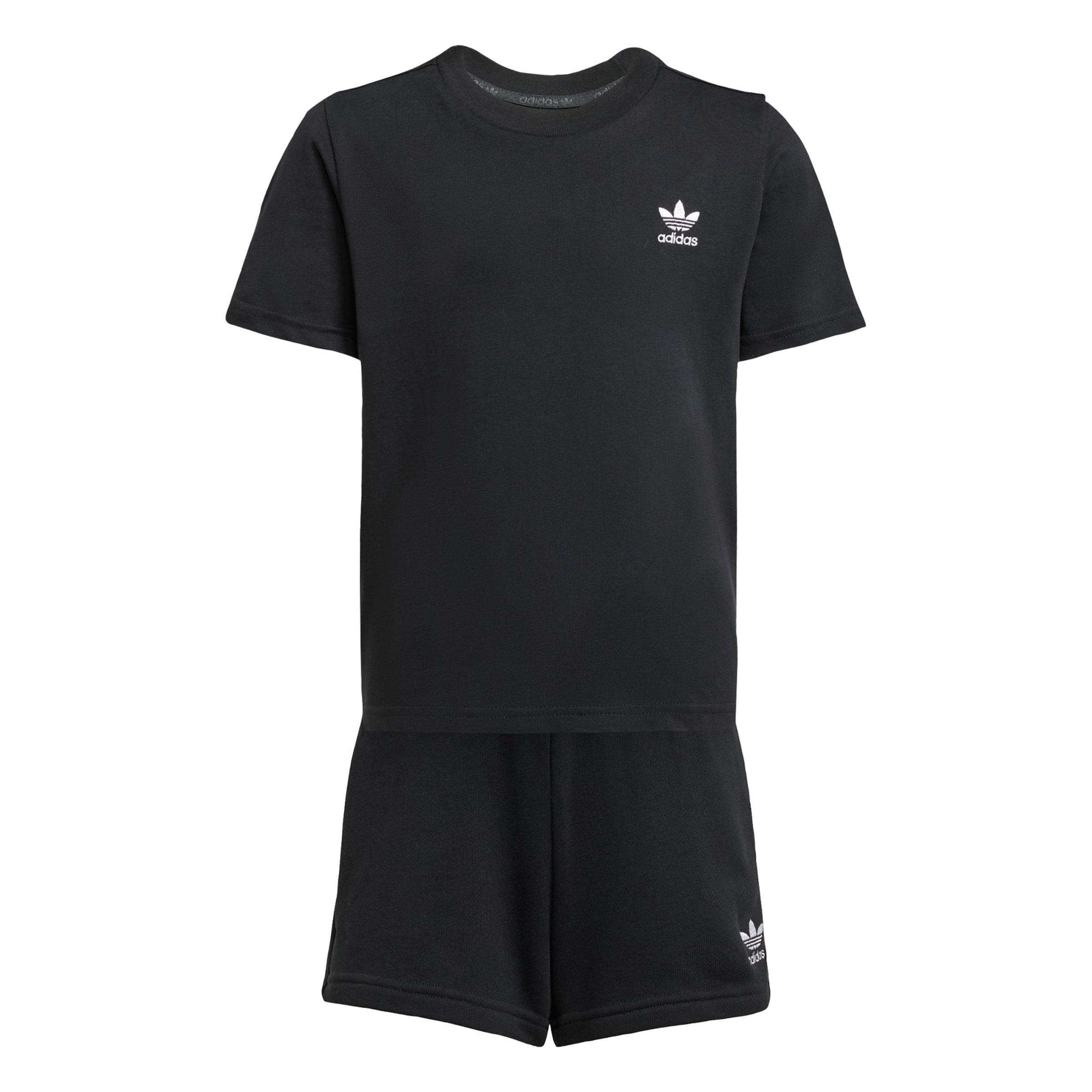 ADIDAS ORIGINALS Σετ 'Shorts and Tee Set' σε μαύρο: μπροστά