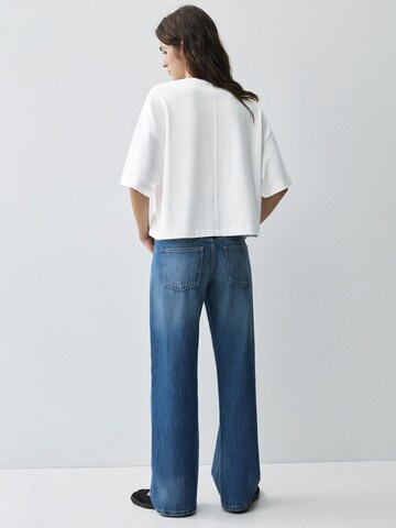 Pull&Bear Oversized Shirt in White