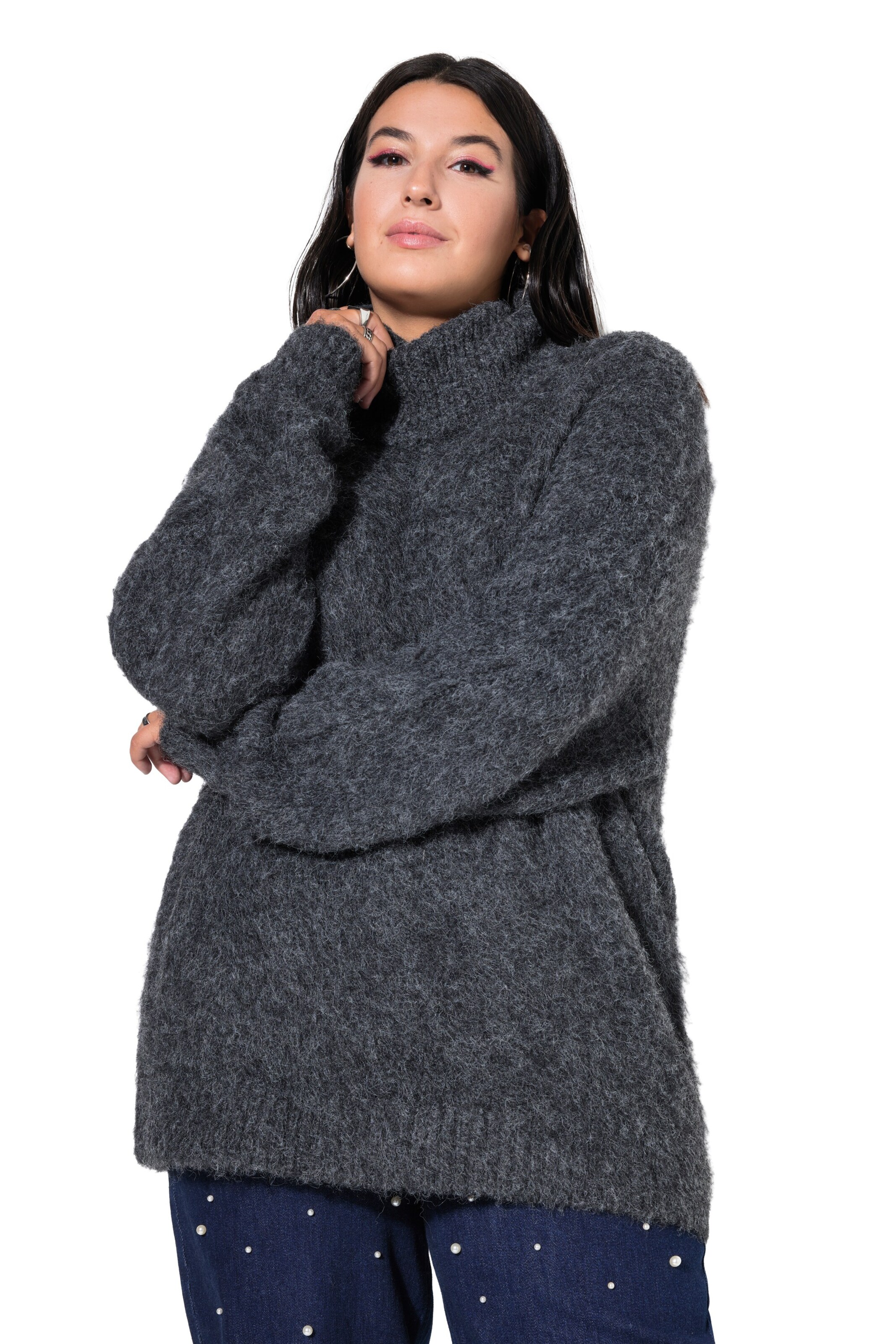 Studio Untold Trui in Grijs: voorkant