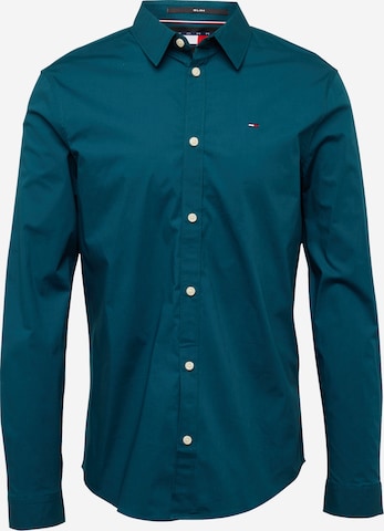 Tommy Jeans Hemd in Blau: Vorderseite