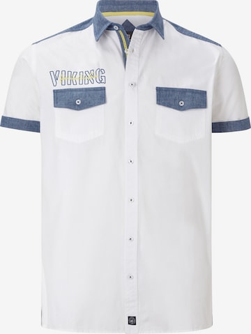Jan Vanderstorm Button Up Shirt 'Herkko' in White: front