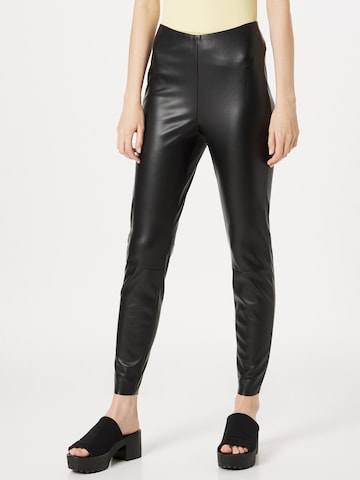 Coupe slim Leggings OUI en noir : devant