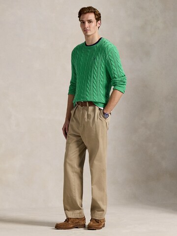 Polo Ralph Lauren Regular fit Пуловер 'DRIVER' в зелено