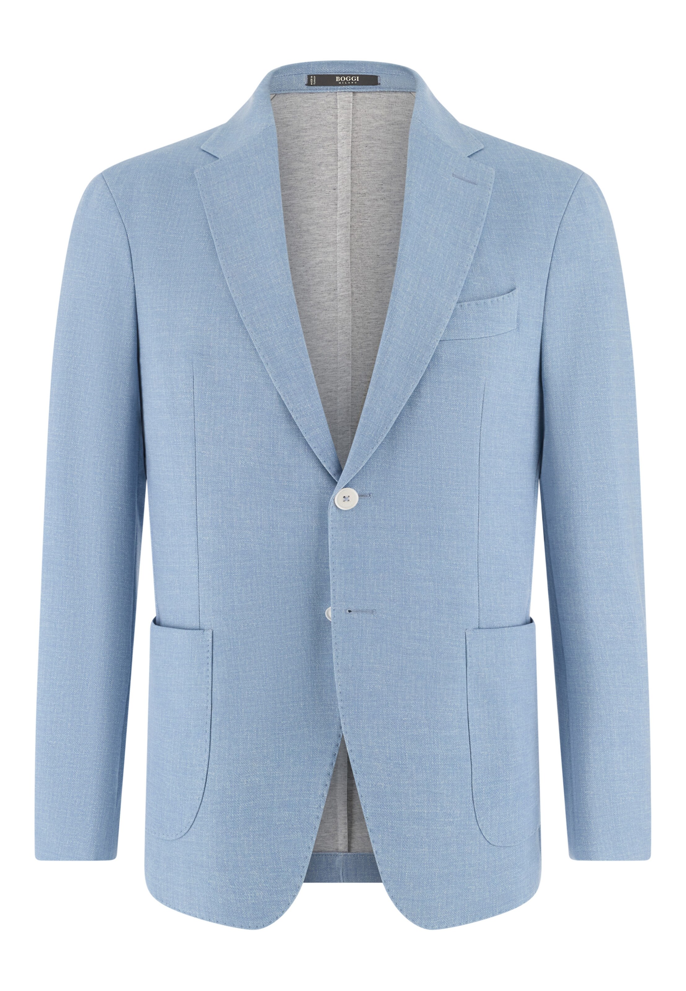 Coupe regular Veste de costume Boggi Milano en bleu : devant