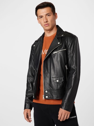 Veste mi-saison Calvin Klein Jeans en noir : devant