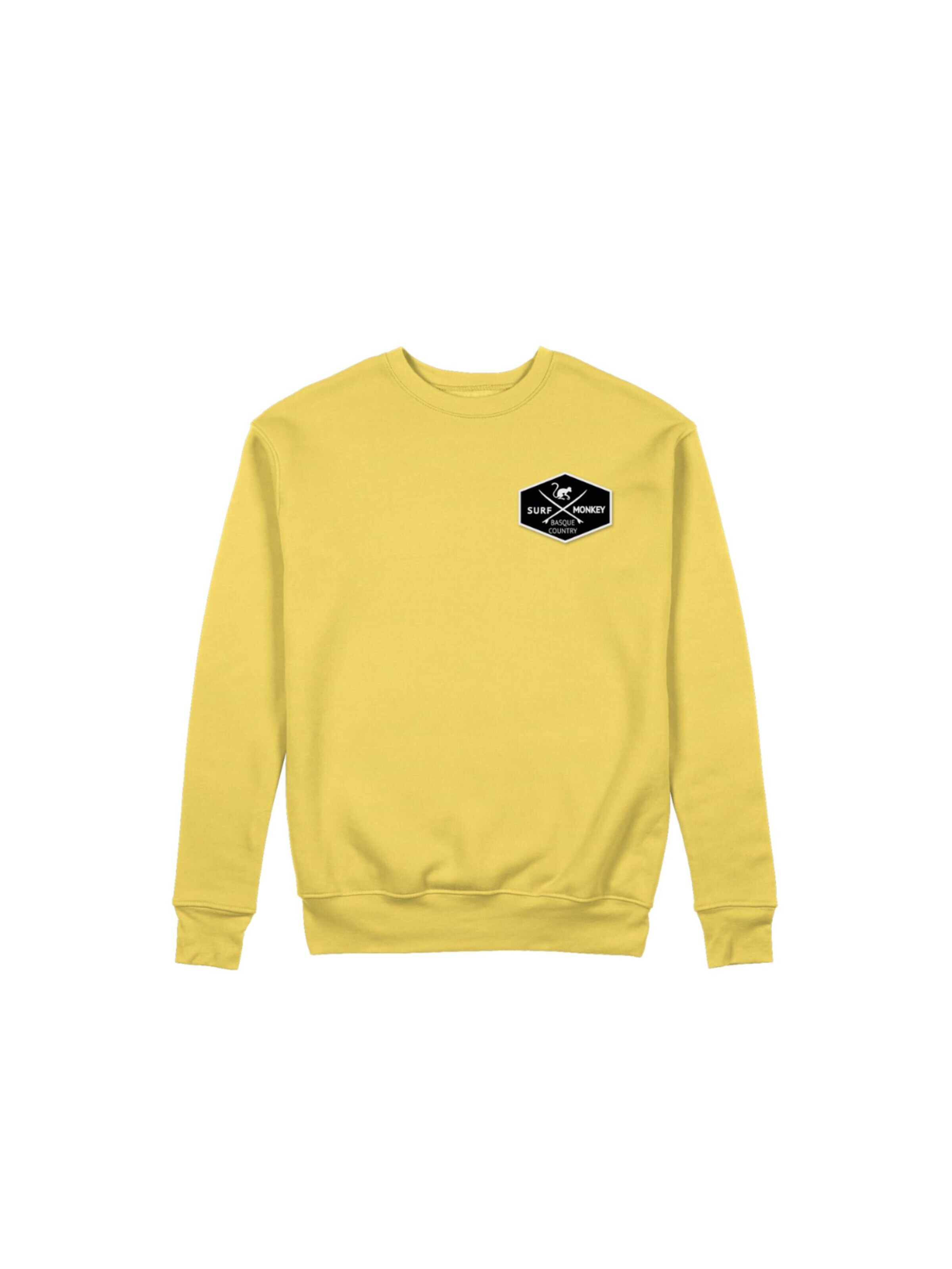 Surf Monkey Sweatshirt‌‌‌‌‌‌ in Gelb: Vorderseite