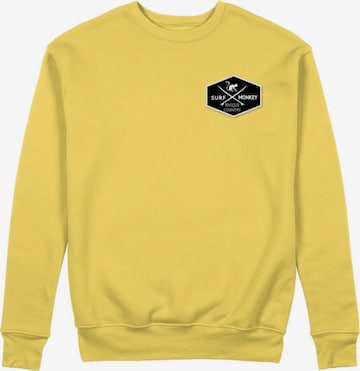 Surf Monkey Sweatshirt in Gelb: Vorderseite