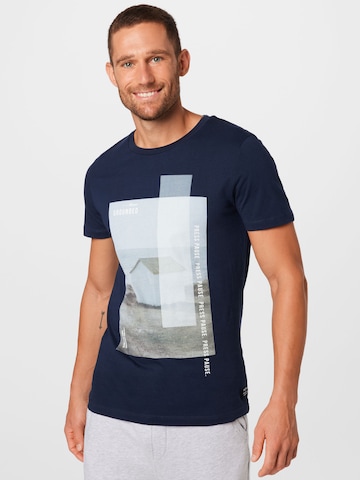 TOM TAILOR DENIM T-Shirt in Blau: predná strana