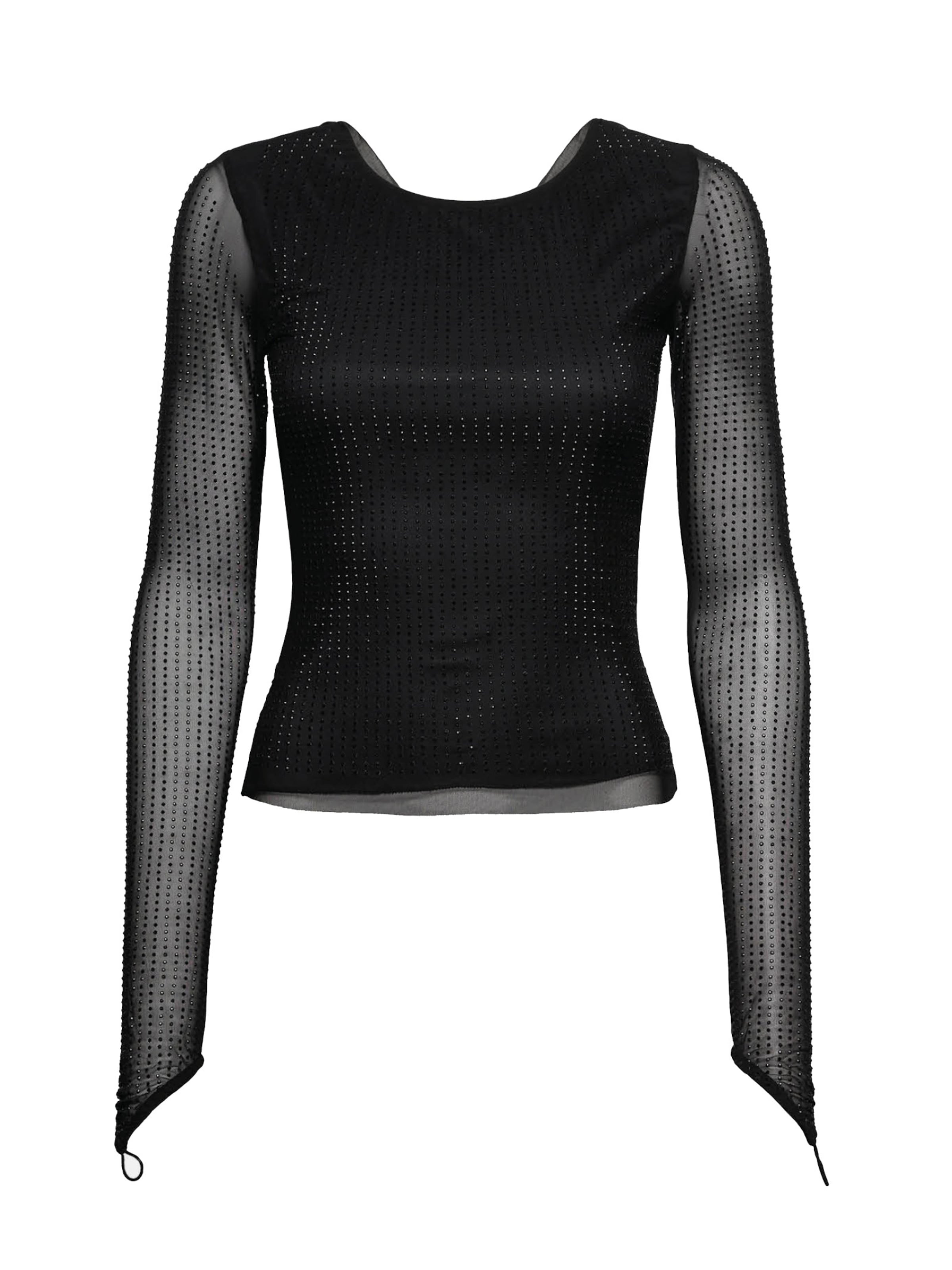 OW Collection Bluse in Schwarz: Vorderseite