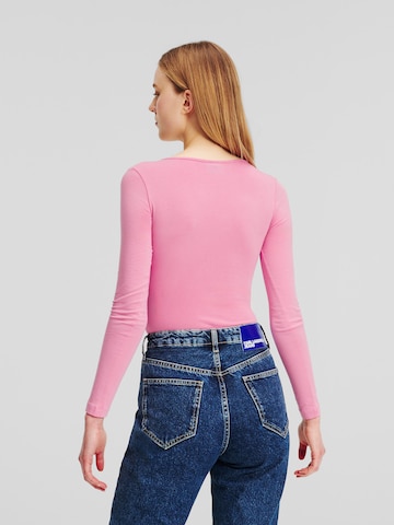 KARL LAGERFELD JEANS Shirt Bodysuit in Pink