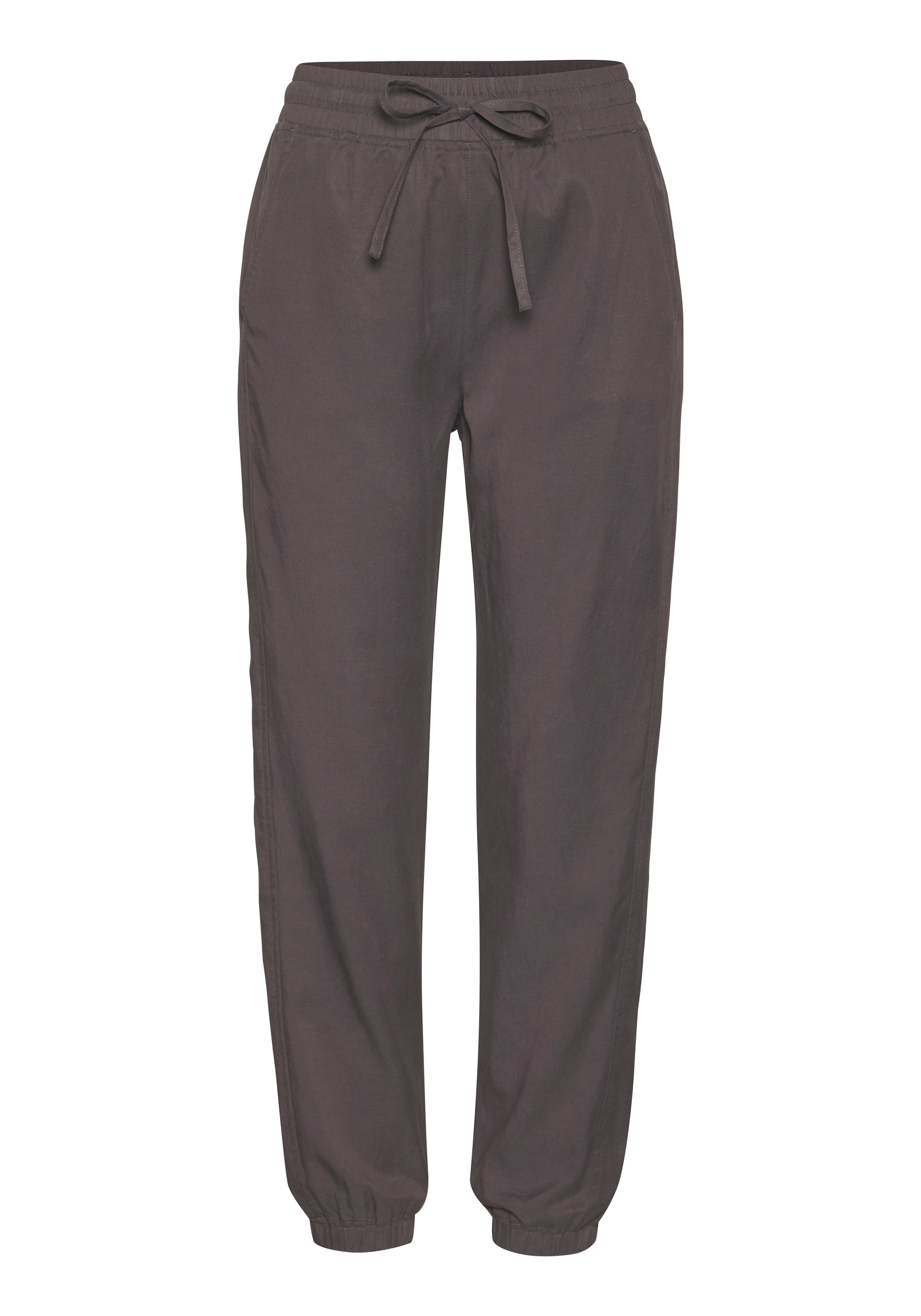 LASCANA Tapered Παντελόνι σε γκρι: μπροστά