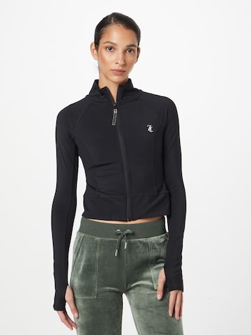 Juicy Couture Sport Sportssweatjakke 'LARA' i sort: forside