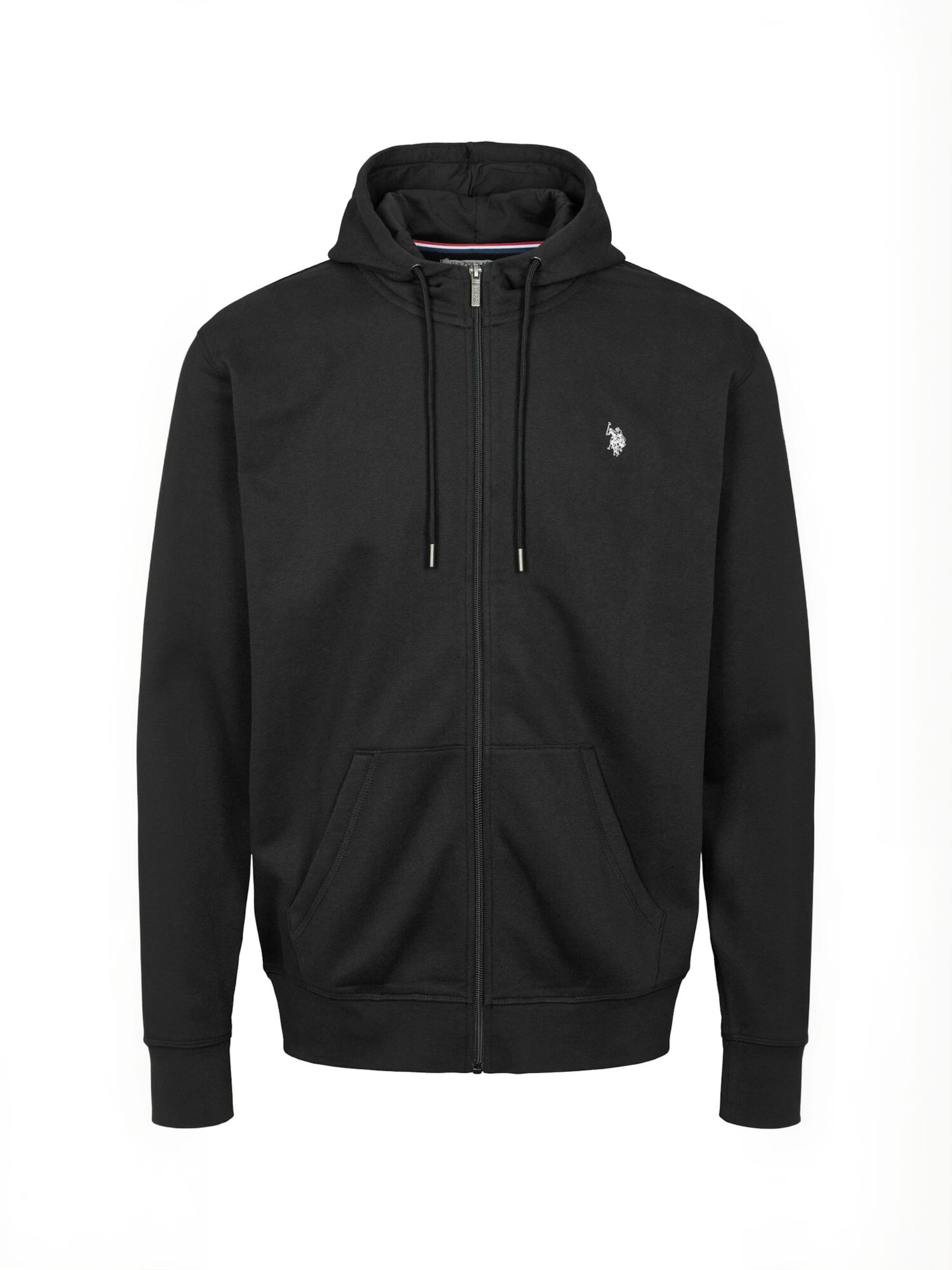 Hanorac ' UMOtto ' de la U.S. POLO ASSN. pe negru: față