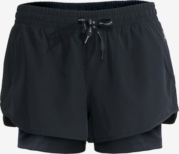 Pantaloni sport de la Spyder pe negru: față