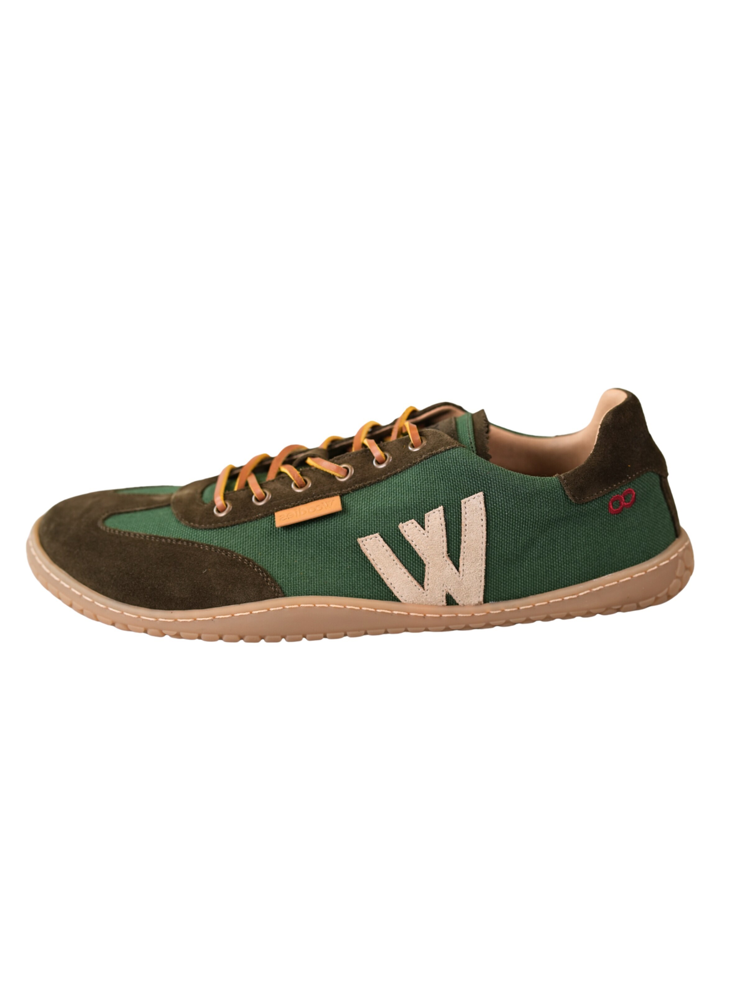 WOODIES THE OFFICIAL Schnürschuh 'Woodies'‌‌‌‌‌‌‌‌ in Grün: Vorderseite