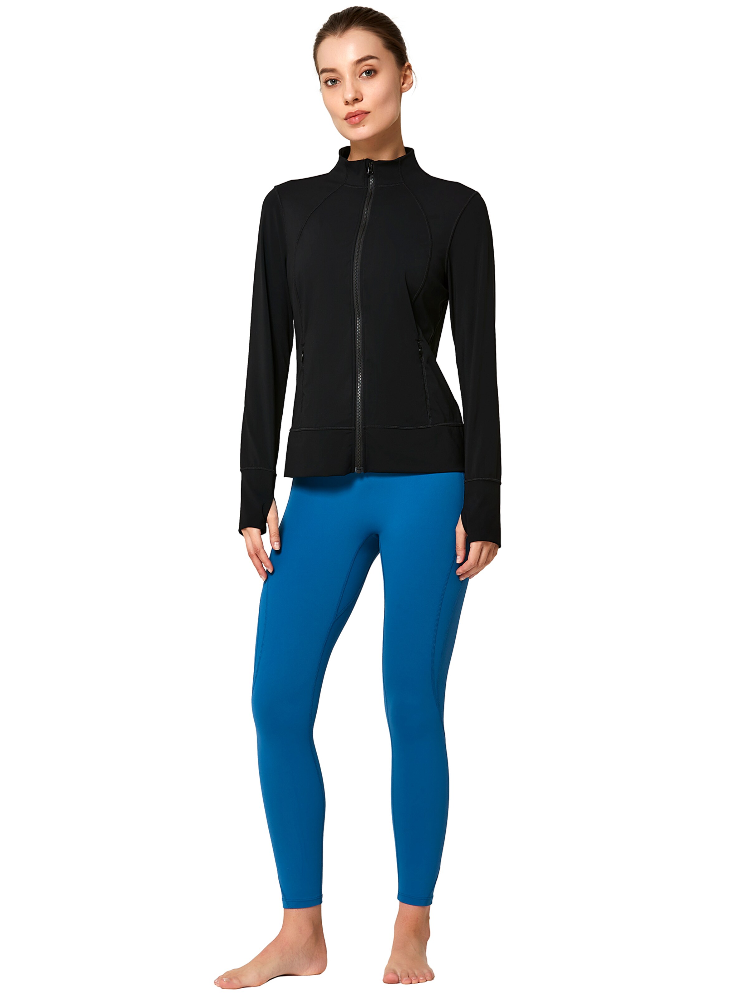 Yvette Athletic Jacket in Black