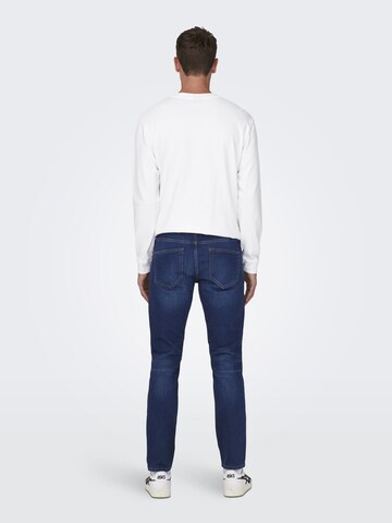 Regular Jean Only & Sons en bleu