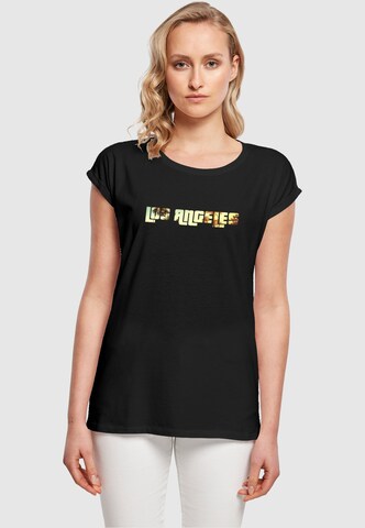 Merchcode Shirt 'Grand Los Angeles' in Zwart: voorkant