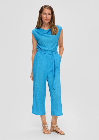 s.Oliver BLACK LABEL Jumpsuit in Blauw: voorkant