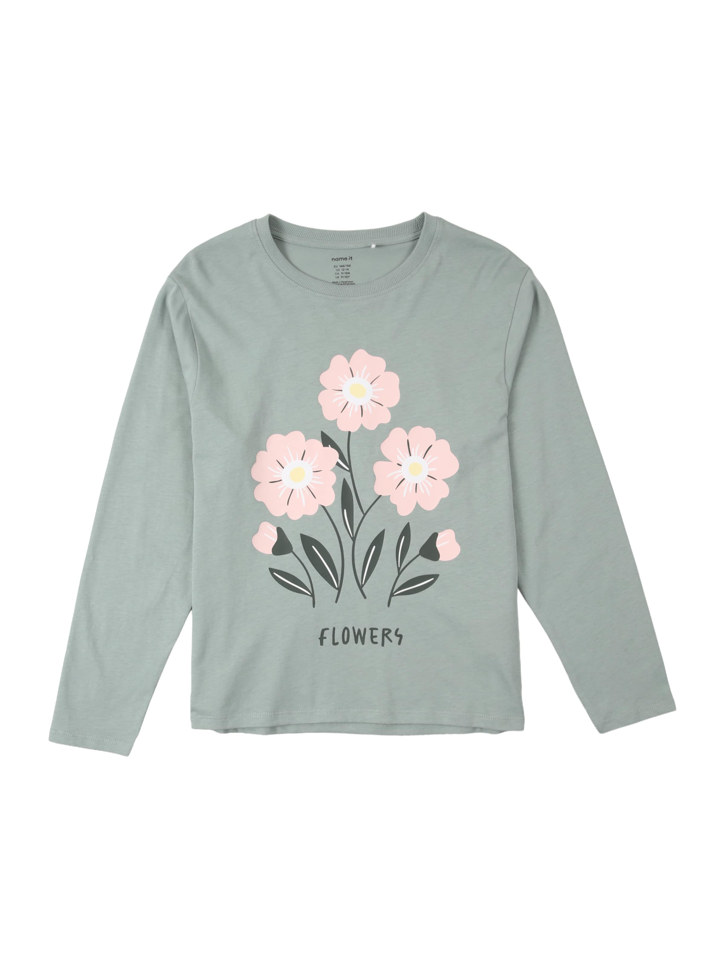 NAME IT Shirt 'NKFVELDA' in Green: front