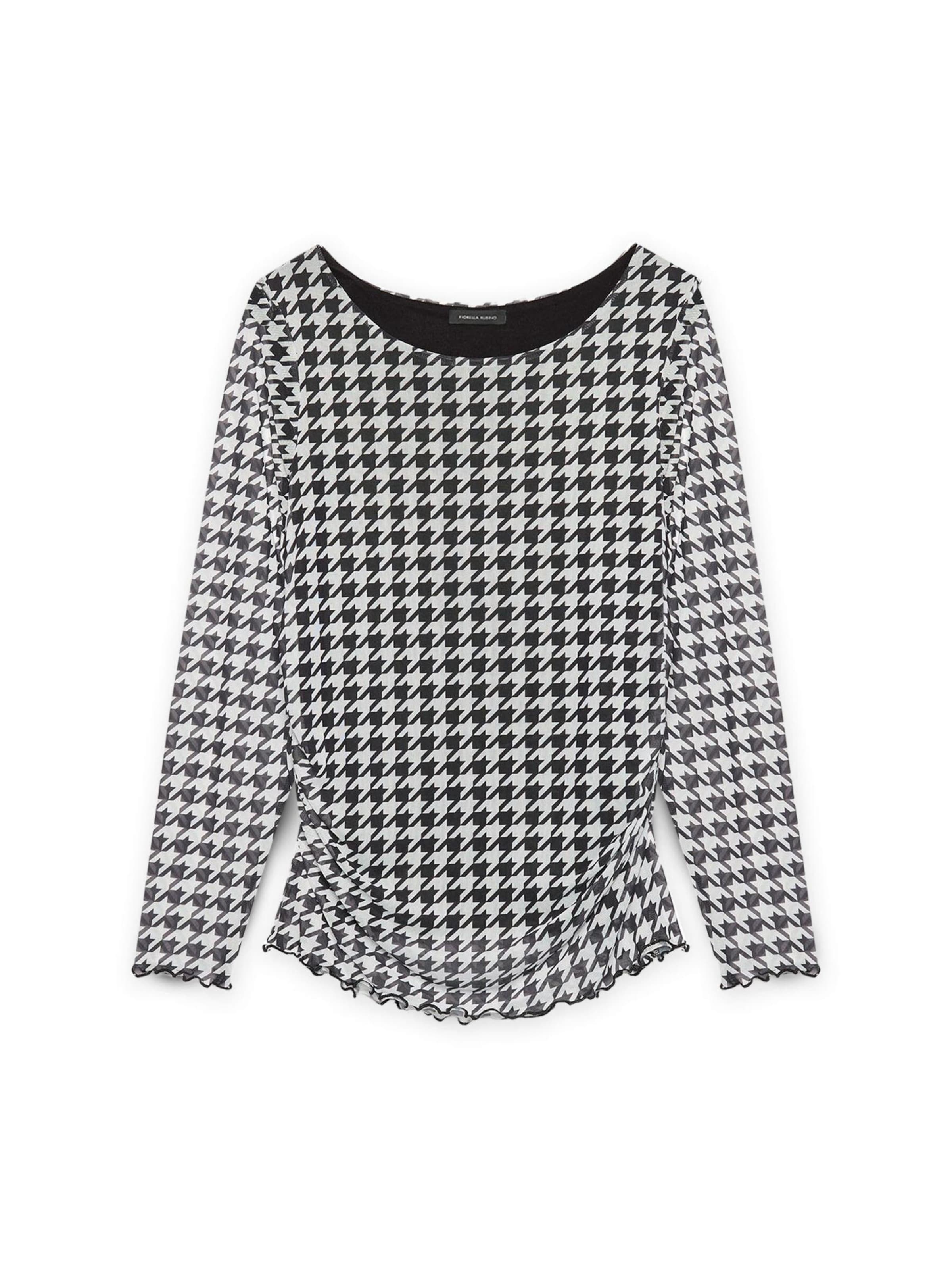 Camicia da donna di Fiorella Rubino in nero: frontale