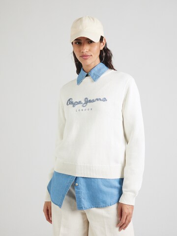 Pepe Jeans - Jersey 'Caprice' en blanco: frente