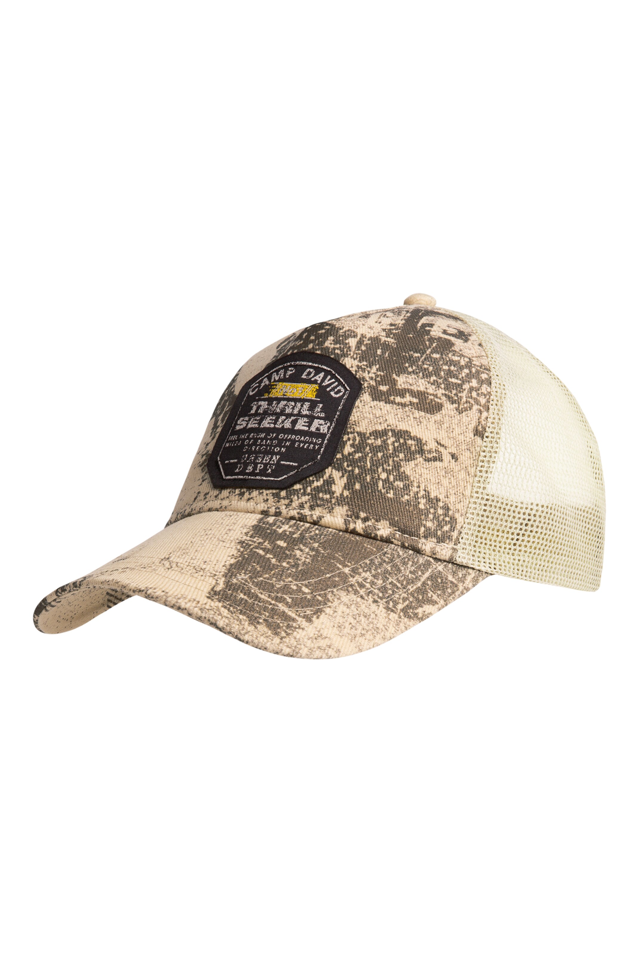 CAMP DAVID Cap in Beige: front