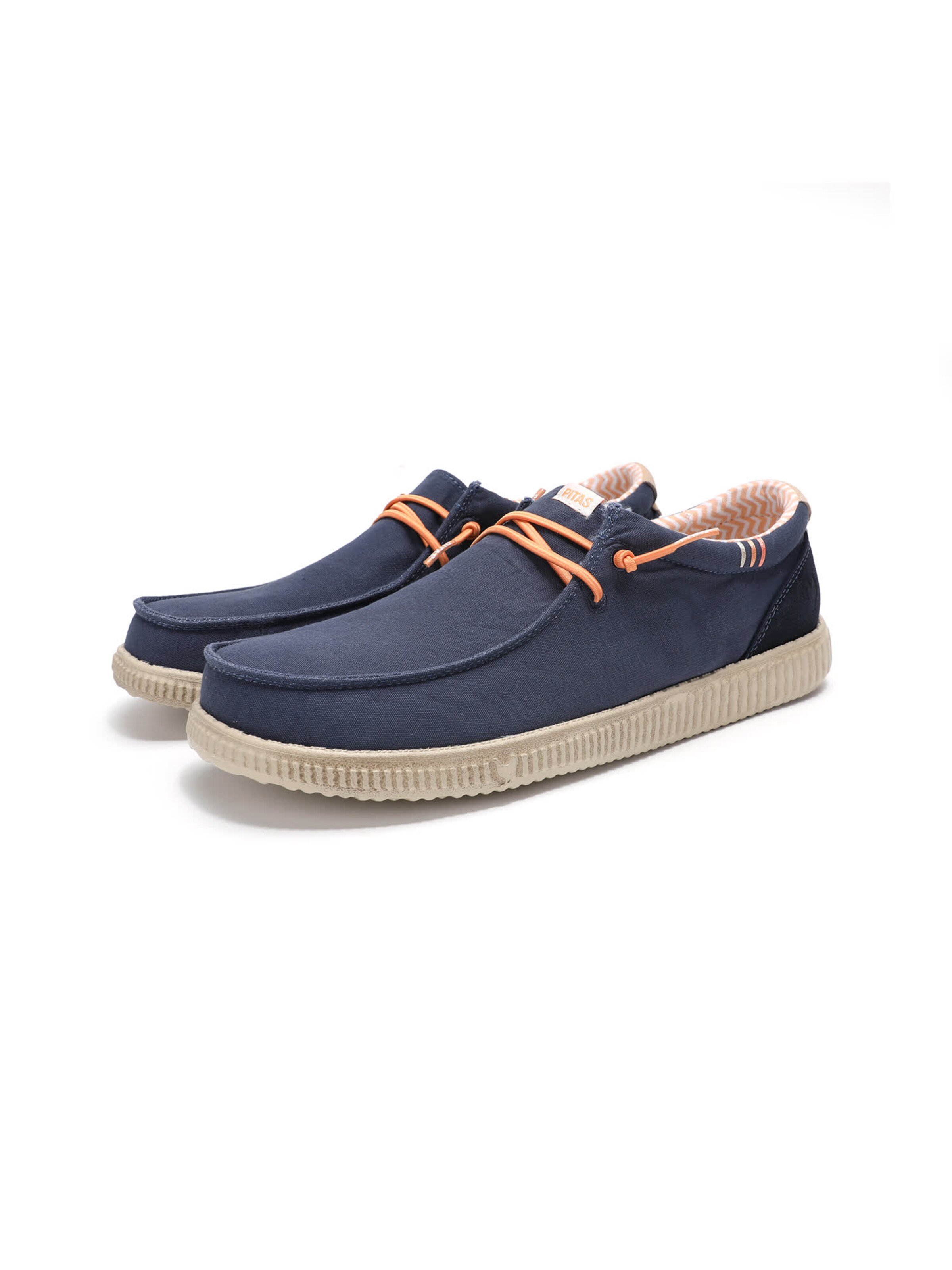 Walk In Pitas Moccasin 'Ledro' in Blue: front