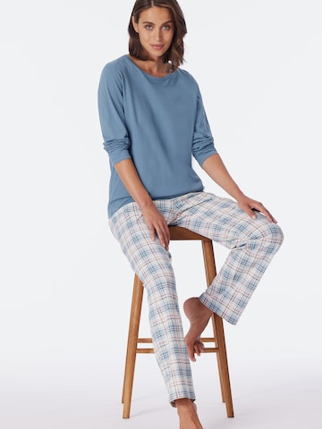 SCHIESSER Pyjama ' Comfort Essentials ' in Blau