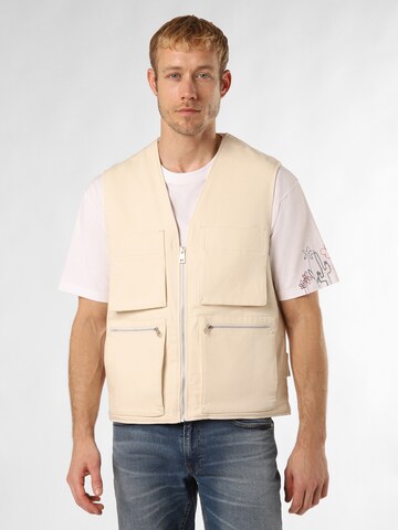 Finshley & Harding London Vest ' ' in Beige: front