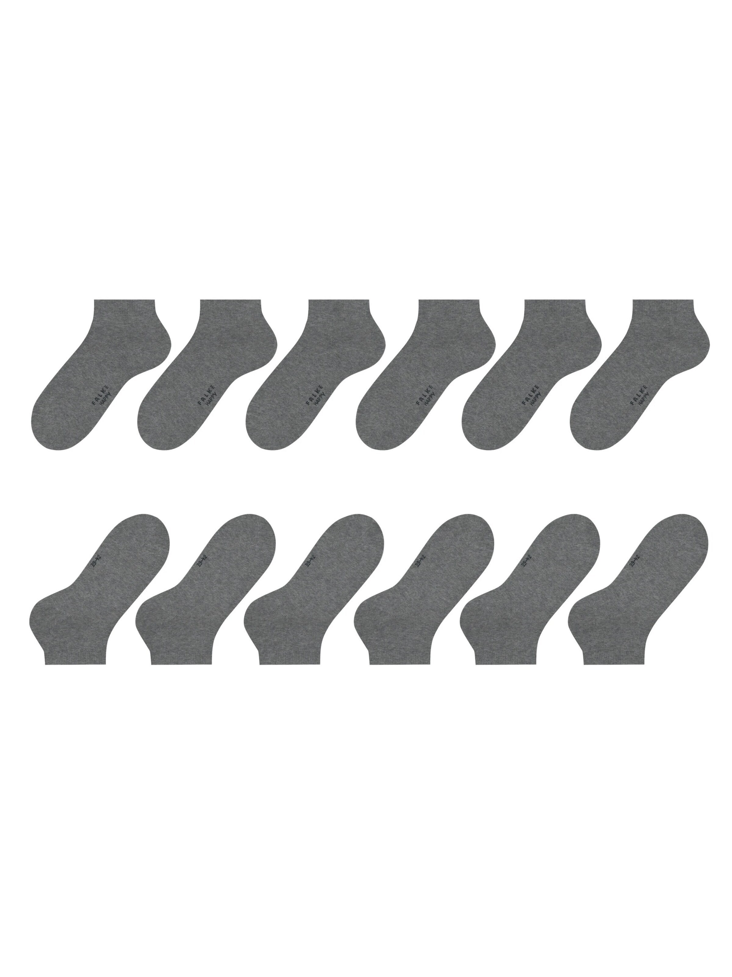 FALKE Socks 'Happy 6-Pack' in Grey