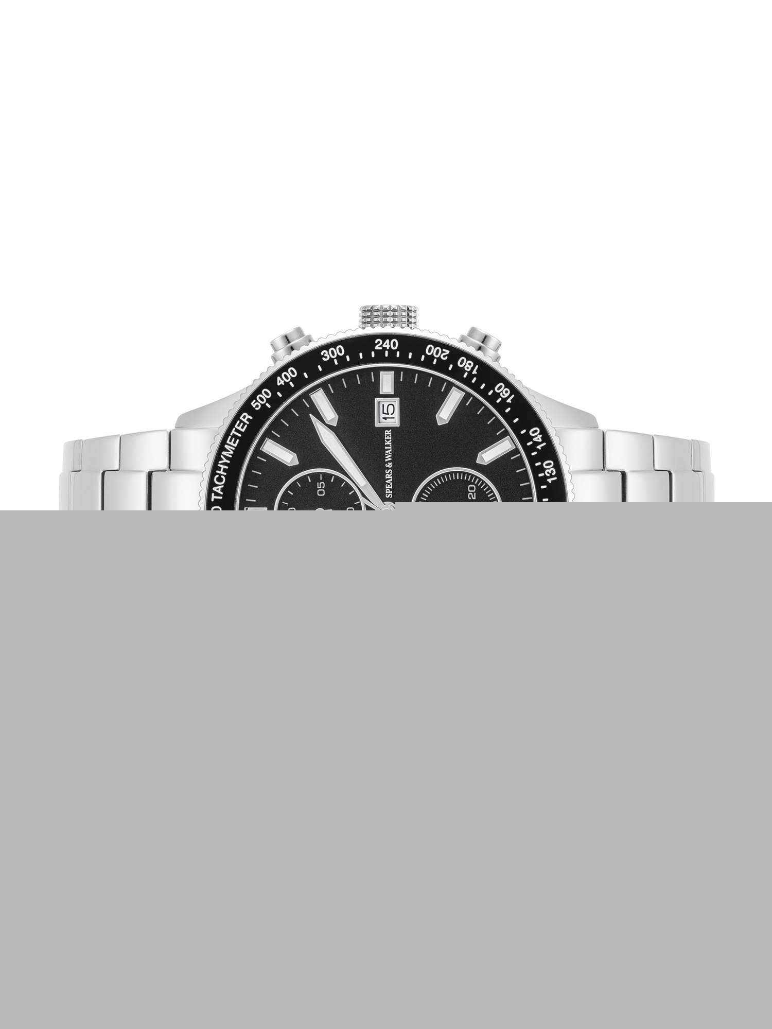 Montre à affichage analogique Spears & Walker en argent