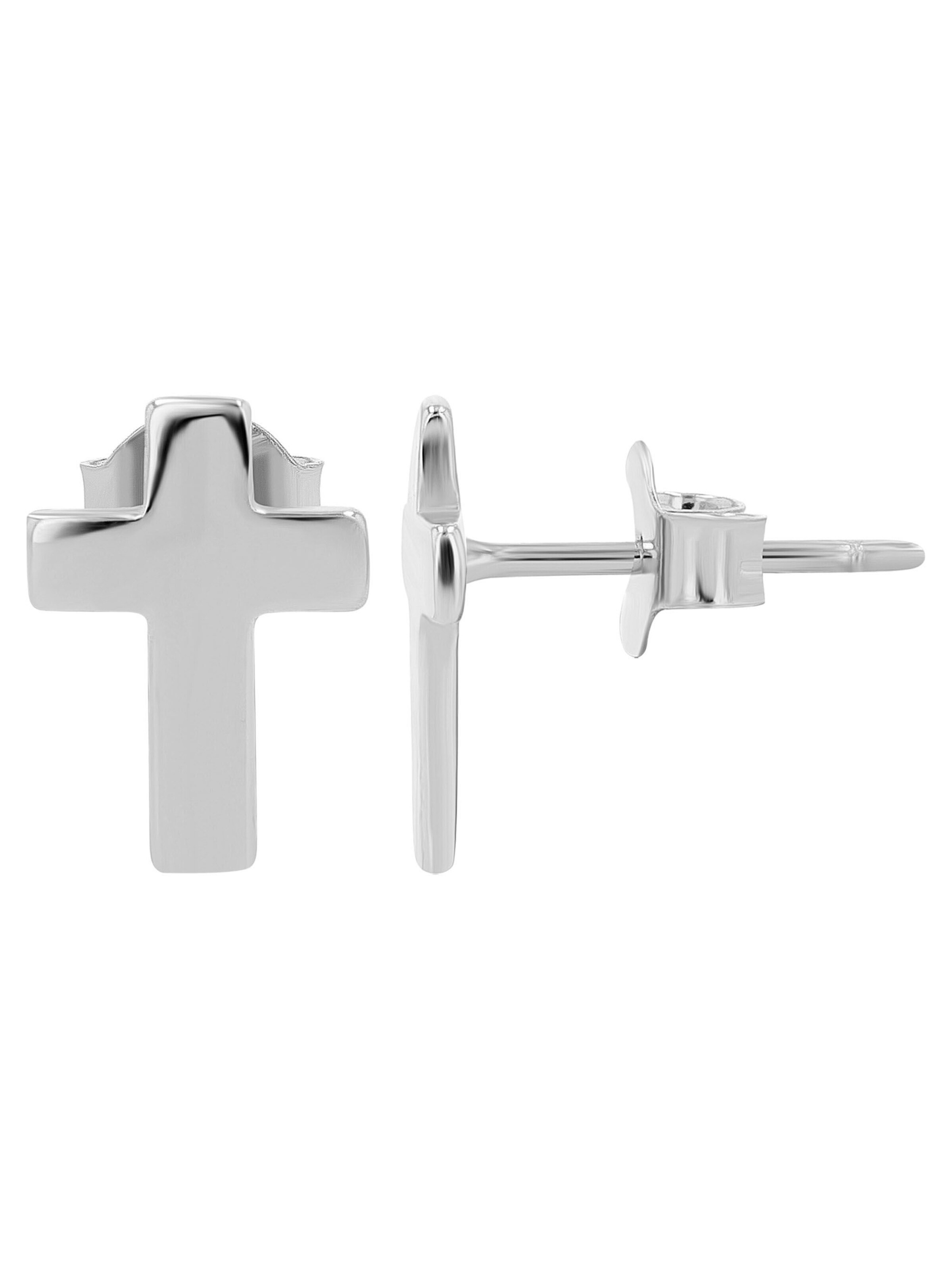 Akzent Earrings '"Judith" aus 925 Sterlingsilber, rhodiniert, langlebig' in Silver