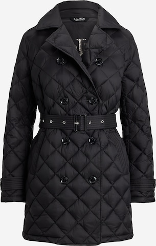 Cappotto di mezza stagione di Lauren Ralph Lauren in nero: frontale
