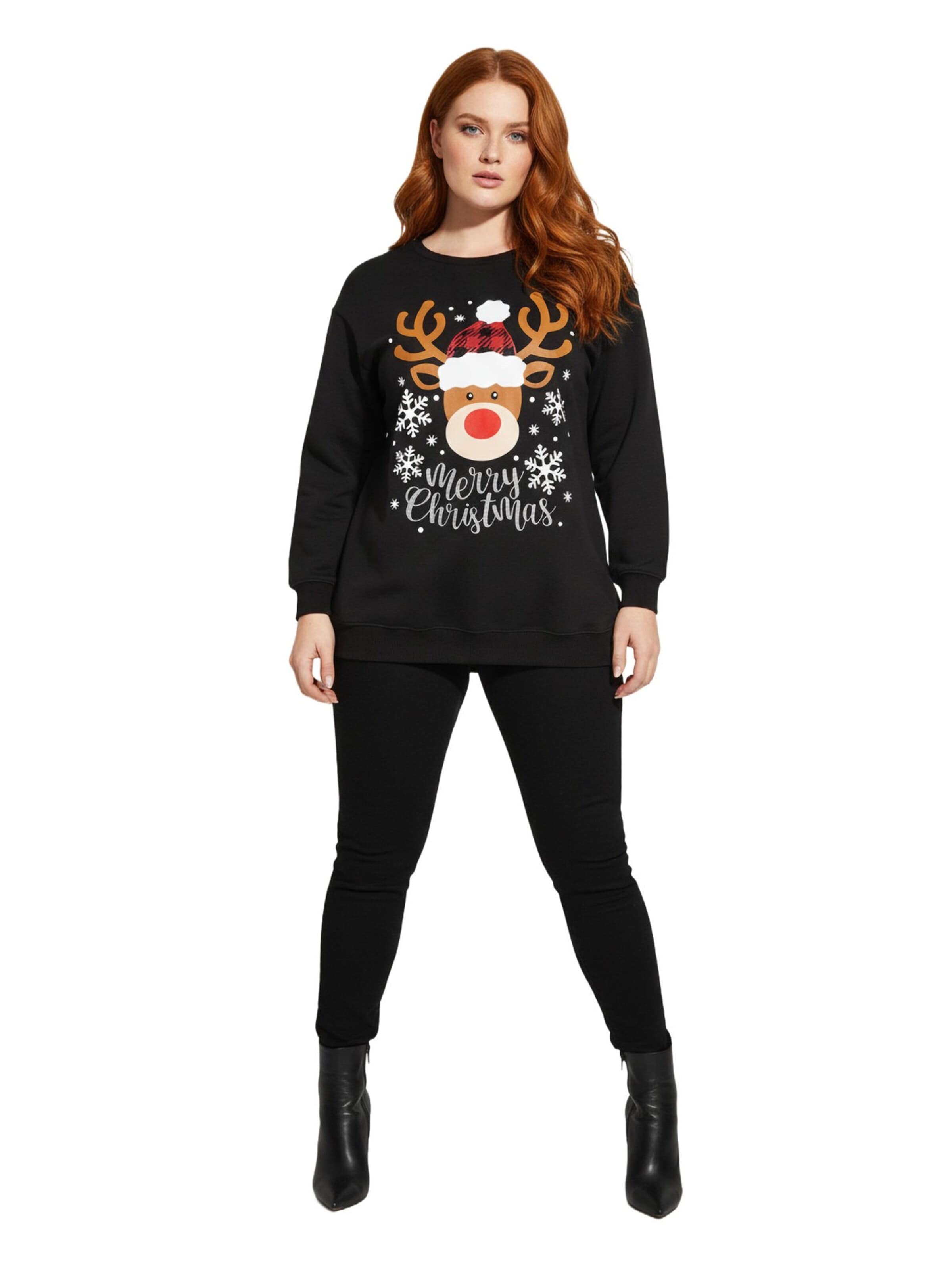 Shape Of You Sweatshirt‌‌‌‌ in Schwarz: Vorderseite
