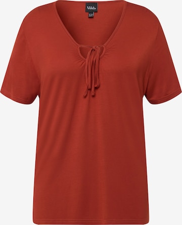 Ulla Popken Shirt in Rood: voorkant