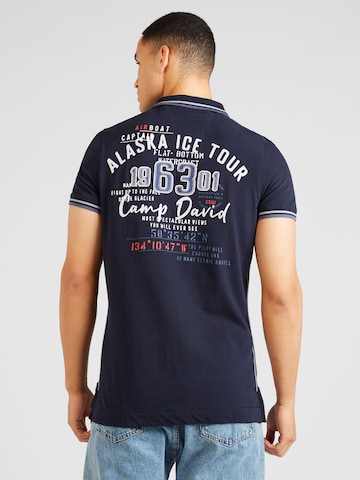 Maglietta 'Alaska Ice Tour' di CAMP DAVID in blu